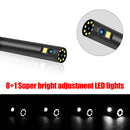 P30 8mm 1080P IP68 Waterproof 4.3 inch Screen Dual Camera Digital Endoscope, Length:10m Hard Cable(Black)