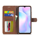For Xiaomi Redmi 9A LC.IMEEKE Calf Texture Horizontal Flip Leather Case with Holder & Card Slots & Wallet(Brown)