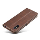 For Xiaomi Redmi 9A LC.IMEEKE Calf Texture Horizontal Flip Leather Case with Holder & Card Slots & Wallet(Brown)