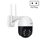 ESCAM QF518 5MP Smart WiFi IP Camera, Support AI Humanoid Detection / Auto Tracking / Dual Light Night Vision / Cloud Storage / Two Way Audio / TF Card, Plug:EU Plug(White)