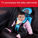Car Portable Children Safety Seat, Size:54 x 36 x 25cm (For 3-12 Years Old)(Light Blue + Grey)