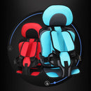 Car Portable Children Safety Seat, Size:54 x 36 x 25cm (For 3-12 Years Old)(Light Blue + Grey)