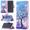 For iPhone 12 Pro Max Colored Drawing Pattern Horizontal Flip Leather Case with Holder & Card Slots & Wallet(Two Owls)