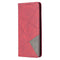 For Samsung Galaxy Note 20 Rhombus Texture Horizontal Flip Magnetic Leather Case with Holder & Card Slots & Wallet(Red)