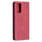 For Samsung Galaxy Note 20 Rhombus Texture Horizontal Flip Magnetic Leather Case with Holder & Card Slots & Wallet(Red)