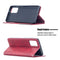 For Samsung Galaxy Note 20 Rhombus Texture Horizontal Flip Magnetic Leather Case with Holder & Card Slots & Wallet(Red)