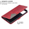 For Samsung Galaxy Note 20 Rhombus Texture Horizontal Flip Magnetic Leather Case with Holder & Card Slots & Wallet(Red)