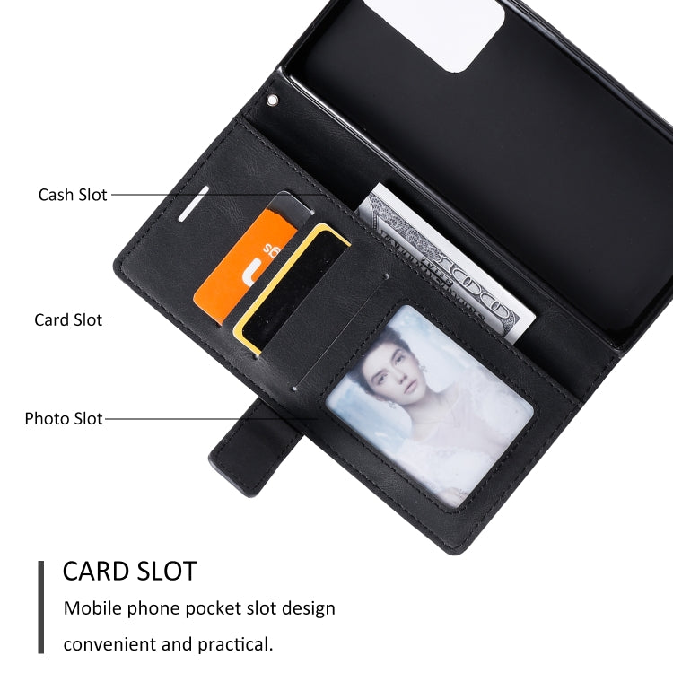 For Samsung Galaxy Note20 Ultra Skin Feel Splicing Horizontal Flip Leather Case with Holder & Card Slots & Wallet & Photo Frame(Black)