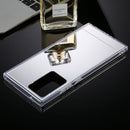 For Samsung Galaxy Note20 Ultra TPU + Acrylic Luxury Plating Mirror Phone Case Cover(Silver)