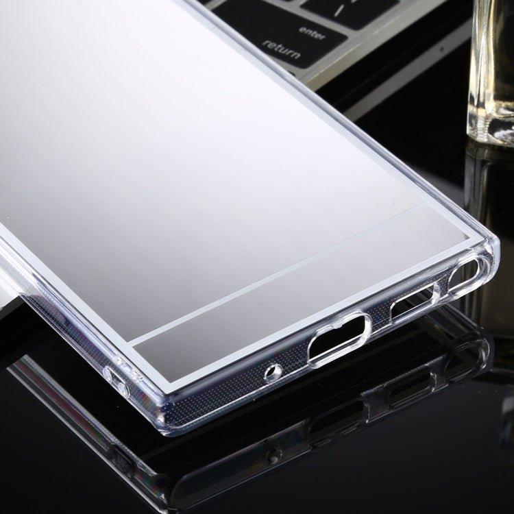 For Samsung Galaxy Note20 Ultra TPU + Acrylic Luxury Plating Mirror Phone Case Cover(Silver)
