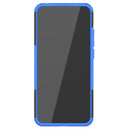 For Xiaomi Redmi 9A Tire Texture Shockproof TPU+PC Protective Case with Holder(Blue)