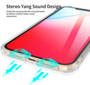 For iPhone 12 / 12 Pro Sound Coversion Shockproof Frosted Acrylic Protective Case(Transparent)