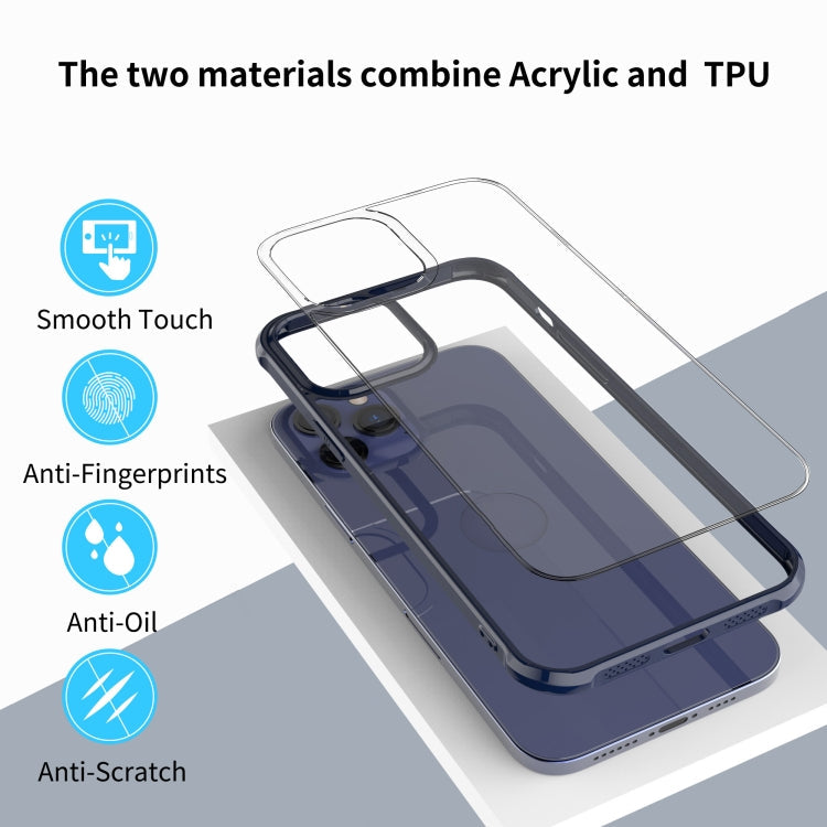 For iPhone 12 mini Sound Coversion Shockproof Acrylic Protective Case(Blue)