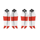 2 Pairs Sunnylife 7238F-2C For DJI Mavic Air 2 Double-sided Two-color Low Noise Quick-release Propellers(Red White)