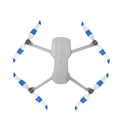 2 Pairs Sunnylife 7238F-2C For DJI Mavic Air 2 Double-sided Two-color Low Noise Quick-release Propellers(Blue White)