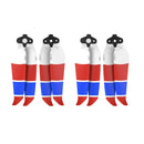 2 Pairs Sunnylife 7238F-3C For DJI Mavic Air 2 Double-sided Three-color Low Noise Quick-release Propellers(Red Blue White)