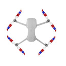 2 Pairs Sunnylife 7238F-3C For DJI Mavic Air 2 Double-sided Three-color Low Noise Quick-release Propellers(Red Blue White)