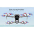 2 Pairs Sunnylife 7238F-3C For DJI Mavic Air 2 Double-sided Three-color Low Noise Quick-release Propellers(Black Yellow White)