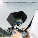 Sunnylife TY-Q9277 For DJI Mavic Air 2 / DJI Mavic Mini 2 In 1 Remote Control Full Screen Mobile Phone Holder with Hood & Lanyard