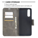 For OPPO Find X2 Neo Retro Lambskin Texture Pure Color Horizontal Flip PU Leather Case, with Holder & Card Slots & Wallet & Lanyard(Grey)