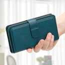 For Samsung Galaxy Note10 Multifunctional Magnetic Copper Buckle Horizontal Flip Solid Color Leather Case with 10 Card Slots & Wallet & Holder & Photo Frame(Dark Green)