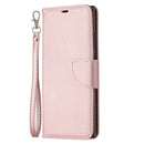 For Samsung Galaxy Note20 Ultra Litchi Texture Pure Color Horizontal Flip Leather Case with Holder & Card Slots & Wallet & Lanyard(Rose Gold)