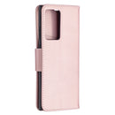 For Samsung Galaxy Note20 Ultra Litchi Texture Pure Color Horizontal Flip Leather Case with Holder & Card Slots & Wallet & Lanyard(Rose Gold)