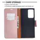 For Samsung Galaxy Note20 Ultra Litchi Texture Pure Color Horizontal Flip Leather Case with Holder & Card Slots & Wallet & Lanyard(Rose Gold)