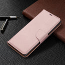 For Samsung Galaxy Note20 Ultra Litchi Texture Pure Color Horizontal Flip Leather Case with Holder & Card Slots & Wallet & Lanyard(Rose Gold)