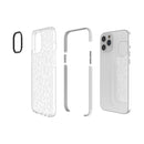 For iPhone 12 Pro Max Shockproof Diamond Texture TPU Protective Case(White)