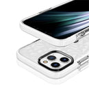 For iPhone 12 Pro Max Shockproof Diamond Texture TPU Protective Case(White)