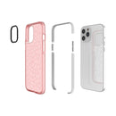 For iPhone 12 Pro Max Shockproof Diamond Texture TPU Protective Case(Pink)