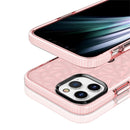 For iPhone 12 Pro Max Shockproof Diamond Texture TPU Protective Case(Pink)