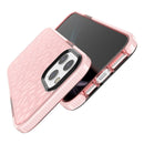 For iPhone 12 Pro Max Shockproof Diamond Texture TPU Protective Case(Pink)