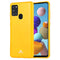 For Samsung Galaxy A21s GOOSPERY JELLY Full Coverage Soft Case(Yellow)