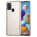 For Samsung Galaxy A21s GOOSPERY JELLY Full Coverage Soft Case(Gold)