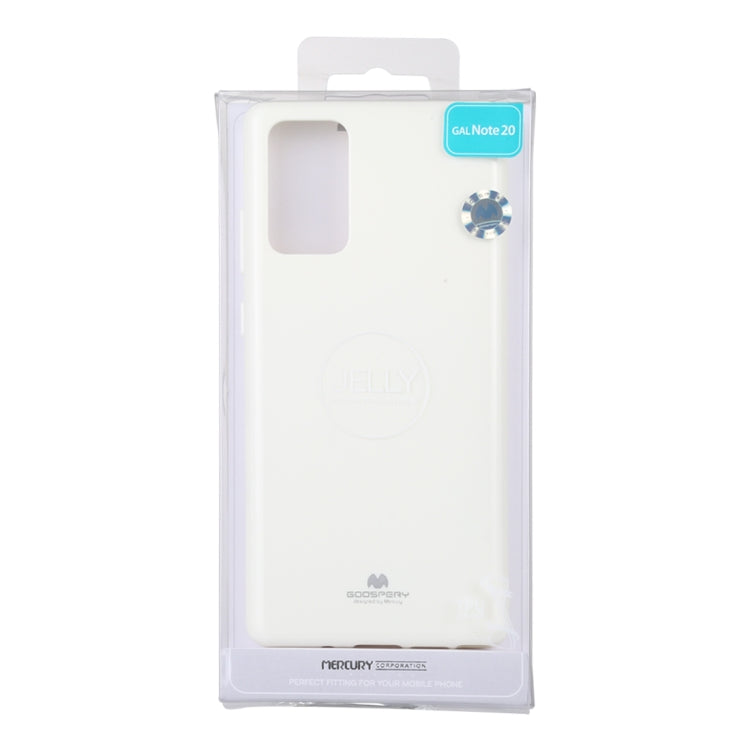 For Samsung Galaxy Note20 GOOSPERY JELLY Full Coverage Soft Case(White)