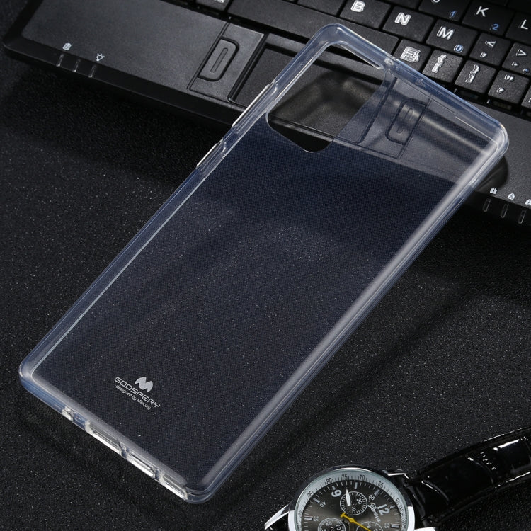 For Samsung Galaxy Note20 GOOSPERY JELLY Full Coverage Soft Case(Transparent)