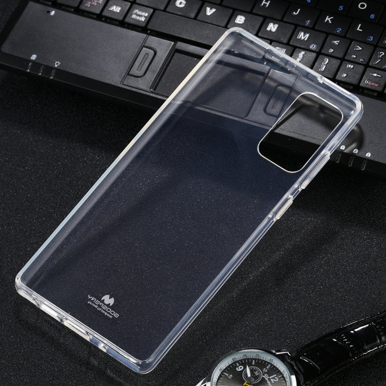 For Samsung Galaxy Note20 GOOSPERY JELLY Full Coverage Soft Case(Transparent)