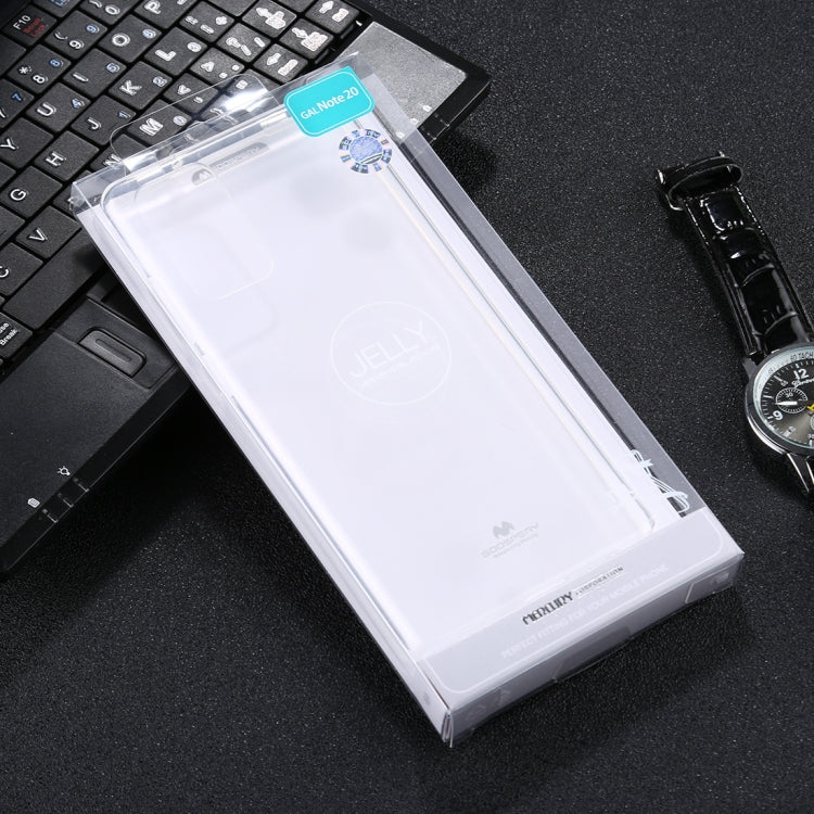 For Samsung Galaxy Note20 GOOSPERY JELLY Full Coverage Soft Case(Transparent)