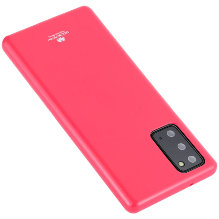 For Samsung Galaxy Note20 GOOSPERY JELLY Full Coverage Soft Case(Rose Red)