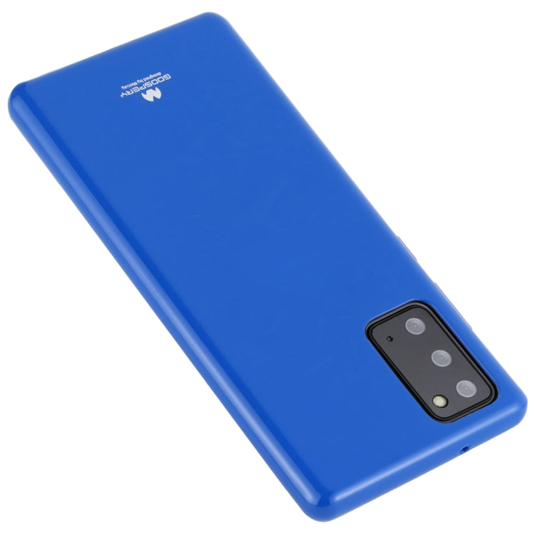 For Samsung Galaxy Note20 GOOSPERY JELLY Full Coverage Soft Case(Blue)
