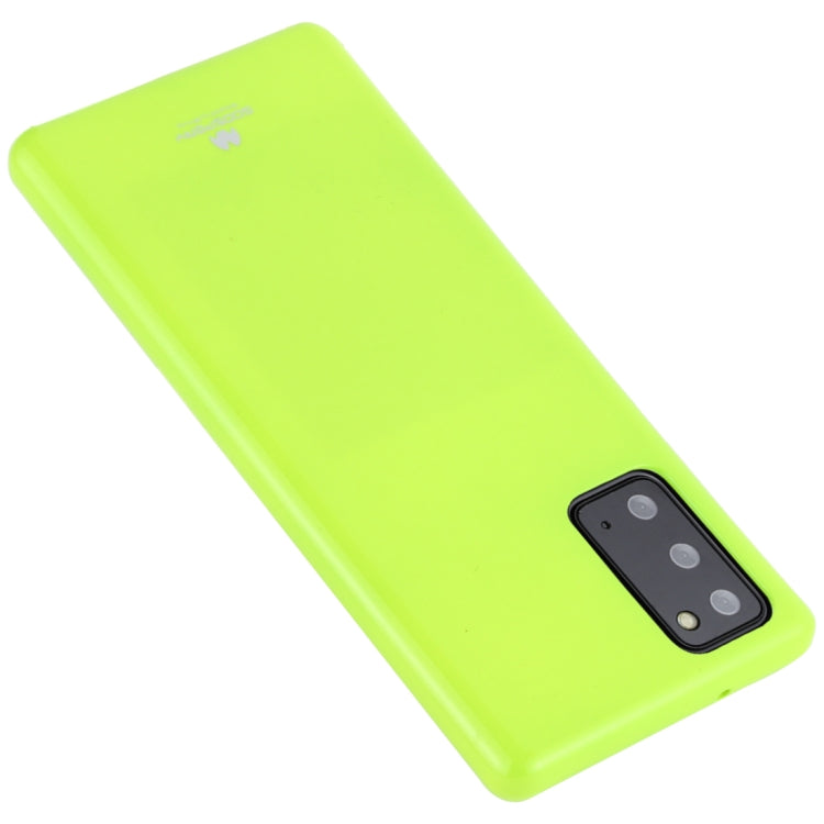 For Samsung Galaxy Note20 GOOSPERY JELLY Full Coverage Soft Case(Green)