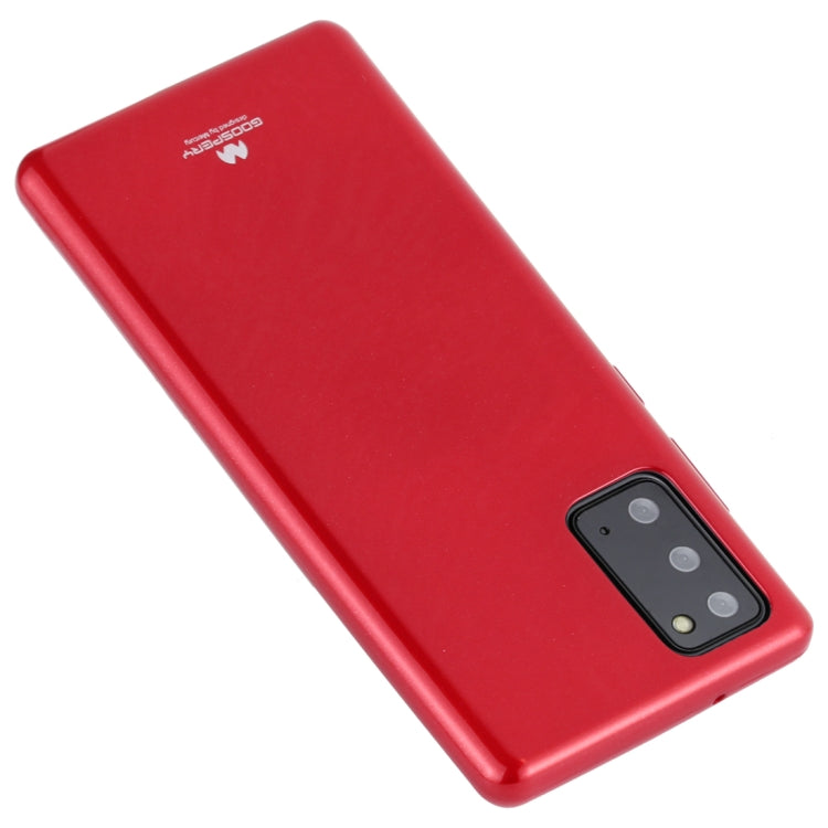 For Samsung Galaxy Note20 GOOSPERY JELLY Full Coverage Soft Case(Red)