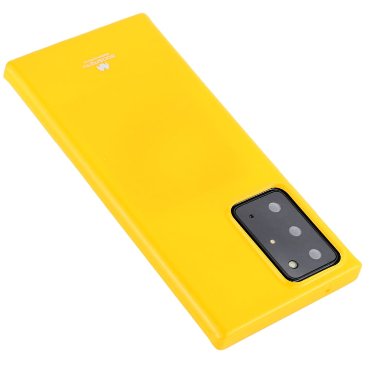 For Samsung Galaxy Note20 Ultra GOOSPERY JELLY Full Coverage Soft Case(Yellow)