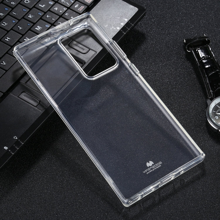 For Samsung Galaxy Note20 Ultra GOOSPERY JELLY Full Coverage Soft Case(Transparent)