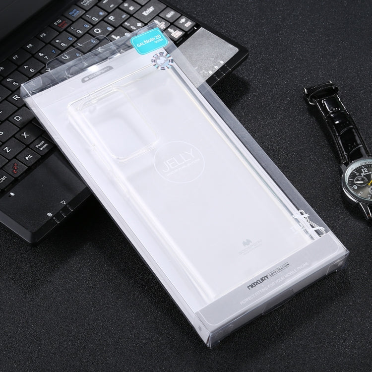 For Samsung Galaxy Note20 Ultra GOOSPERY JELLY Full Coverage Soft Case(Transparent)