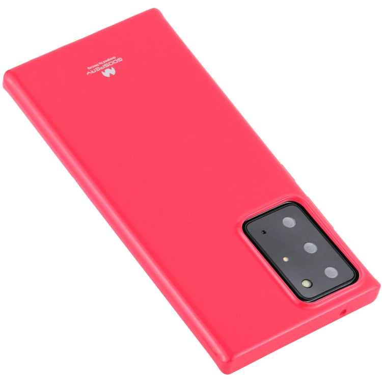 For Samsung Galaxy Note20 Ultra GOOSPERY JELLY Full Coverage Soft Case(Rose Red)