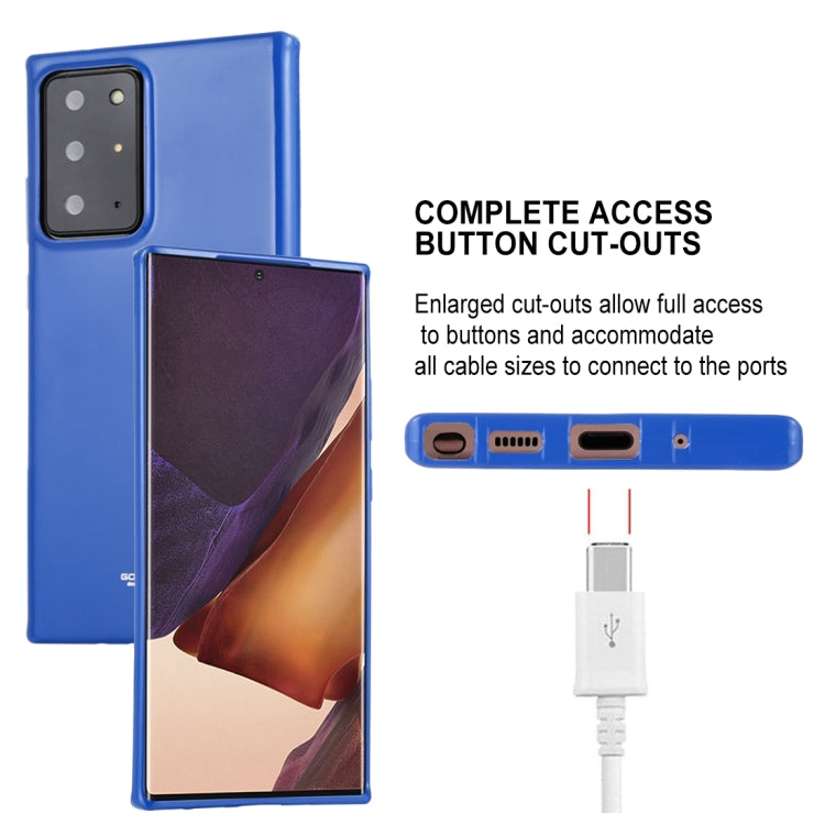 For Samsung Galaxy Note20 Ultra GOOSPERY JELLY Full Coverage Soft Case(Blue)