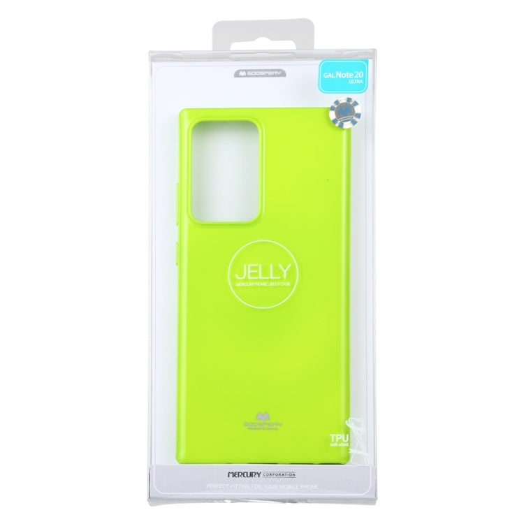 For Samsung Galaxy Note20 Ultra GOOSPERY JELLY Full Coverage Soft Case(Green)